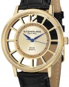 Stuhrling Original Men's 388S.333531 Classic Winchester Swiss Quartz Gold-Tone Watch Set