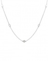 Effy Jewlery 14K White Gold 18 Diamond Necklace, .21 TCW