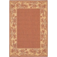 Couristan Recife Island Retreat Indoor/Outdoor Area Rug - Terra Cotta/Natural, 5.3 x 7.6 ft. Couristan Recife Island Retreat Indoor/Outdoor Area Rug - Terra Cotta/Natural, 5.3 x 7.6 ft.