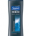 Suave Body Wash Men's, Refreshing, 12Ounce (Pack of 6)