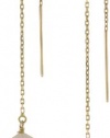 Mizuki 14k White Seed Pearl Earrings On Chain