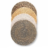 Nature-inspired style will blossom from your table with the Round Water Hyacinth place mat from Dransfield & Ross. Nature-inspired style will blossom from your table with the Round Water Hyacinth place mat from Dransfield & Ross.
