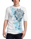 Southpole Men's Vertical Angled Graphic Fashion T-Shirt