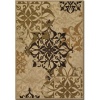 Couristan 5714/0134 URBANE Gatesby 62-Inch by 90-Inch Polypropylene Area Rug, Sand/Ivory