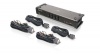 IOGEAR 4-Port DVI KVMP Switch with Audio and 4-USB 2.0, DVI-D KVM Cables GCS1104 (Black)