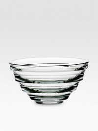 Elegance in any room, handcrafted in France with beveled edges and the clarity of fine crystal. 2½H X 4¾L Hand wash Handmade in France Elegance in any room, handcrafted in France with beveled edges and the clarity of fine crystal. 2½H X 4¾L Hand wash Handmade in France