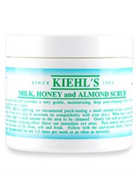 MiIk, Honey and Almond Scrub, a very gentle and moisturizing deep pore cleanser, contains the highest quality almond grains and a rich honey base. For dry or normal skin. 6.0 oz. MiIk, Honey and Almond Scrub, a very gentle and moisturizing deep pore cleanser, contains the highest quality almond grains and a rich honey base. For dry or normal skin. 6.0 oz.