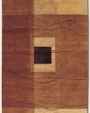 Couristan 9377/0743 POKHARA Grotto 30-Inch by 96-Inch Wool Area Rug, Burnished Earthtones