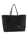 Michael Kors Jet Set Large MD Travel Tote Black Leather