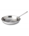 Superior performance starts with the aluminum core and stainless steel construction of this flawless fry pan, which heats up fast and evenly for professional meals that make memories. The magnetic exterior works on all induction and traditional cooktops and is mirror-polished with a magnetic finish. Lifetime warranty.