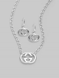 EXCLUSIVELY AT SAKS. From the Silver Britt Collection. Iconic interlocking G design in polished sterling silver.Sterling silver Necklace length, about 17 ½ Pendant width, about ¾ Earring length, about 1 Lobster clasp closure Ear wires Made in Italy EXCLUSIVELY AT SAKS. From the Silver Britt Collection. Iconic interlocking G design in polished sterling silver.Sterling silver Necklace length, about 17 ½ Pendant width, about ¾ Earring length, about 1 Lobster clasp closure Ear wires Made in Italy