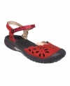Ready to walk? Jambu's Ocean sandals feature darling cutouts on the vamp and a non-slip rubber heel. An adjustable velcro closure keeps things snug.