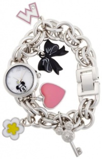 Disney Women's MN2012 Minnie Mouse Mother-of-Pearl Dial Charm Watch Disney Women's MN2012 Minnie Mouse Mother-of-Pearl Dial Charm Watch