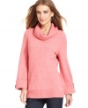 It's officially sweater season! Keep warm in this plush cowl-neck top from Style&co. featuring a cute kangaroo pocket.