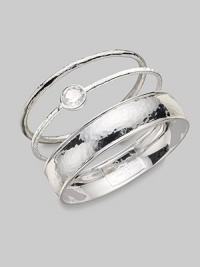 EXCLUSIVELY AT SAKS. A slender, lightly hammered bangle of polished sterling silver. Sterling silver Diameter, about 2½ Imported Please note: Bracelets sold separately. EXCLUSIVELY AT SAKS. A slender, lightly hammered bangle of polished sterling silver. Sterling silver Diameter, about 2½ Imported Please note: Bracelets sold separately.