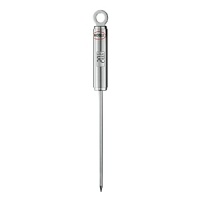 This stainless steel Rösle thermometer is an integral component in Rösle's open kitchen concept. Ideal for small kitchens, attachments hang via hooks on a wall rail with space-saving convenience.