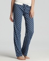 Savor the soft knit and sweet polka dots on PJ Salvage's perfect pajama pants.