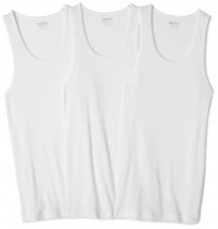 DKNY Men's 3 Pack Tank Top,White,Small DKNY Men's 3 Pack Tank Top,White,Small
