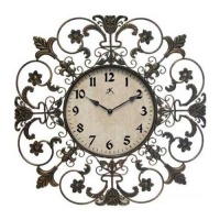 Infinity Instruments Fleur de Lis Wall Clock Infinity Instruments Fleur de Lis Wall Clock