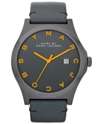 A striking touch of orange elevates this cool Henry collection watch from Marc by Marc Jacobs. A striking touch of orange elevates this cool Henry collection watch from Marc by Marc Jacobs.