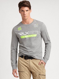 This long-sleeved crewneck is rendered in breathable cotton jersey and accented with graphic prints for adventurous appeal.CrewneckCottonMachine washImported This long-sleeved crewneck is rendered in breathable cotton jersey and accented with graphic prints for adventurous appeal.CrewneckCottonMachine washImported