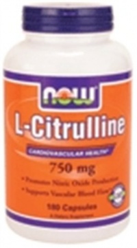 NOW Foods L-Citrulline  750mg, 180 Capsules,