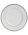 Pure refinement simply stated, the Mikasa Cameo Platinum dinnerware and dishes collection is shear elegance in classic form. Dazzling white china is delicately embellished with platinum band detailing. The understated style of this salad plate works as well with other patterns as it does with the coordinating collection.