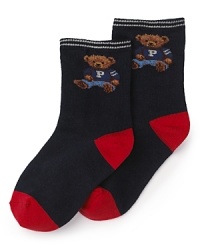 Ralph Lauren Childrenswear Toddler Boys' Polo Teddy Socks - Sizes 2-4 Toddler Ralph Lauren Childrenswear Toddler Boys' Polo Teddy Socks - Sizes 2-4 Toddler