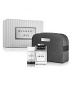 Elegant, sophisticated and contemporary, BVLGARI MAN is a distinctive, sensual everyday fragrance that embodies masculine charisma.  For Spring 2012, Bulgari introduces a BVLGARI MAN Set, which includes a 3.4 oz. Eau de Toilette spray, a 2.5 oz. Shampoo & Shower Gel, and men's toiletry case.  Top Notes: Bergamot & White Pear Heart: Cashmere Wood & Vetiver Base Note: Tonka Bean & Musk