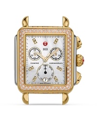 Classically styled, Michele's Deco chronograph is a timeless piece. Take your cues from the runways and wear this diamond-decked ticker to gild this season's '60's silhouettes. Classically styled, Michele's Deco chronograph is a timeless piece. Take your cues from the runways and wear this diamond-decked ticker to gild this season's '60's silhouettes.