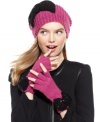 When it comes to cold weather style, strike it big with these pretty pink gloves from Betsey Johnson that are bedecked with a flirty, sequin bow.