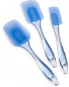 Wilton 570-1121 Easy Flex 3-Piece Silicone Spatula Set, Blue