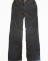 Charter Club Womens Petite Classic Black Slim It Up Corduroy Pants 2P