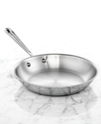 A flat bottom and flared sides make an art out of tossing, turning and flipping while you sear, brown and fry everything from veggies to eggs to meats. The professional tri-ply construction ensures even heat distribution without hot stops, while an innovative interior starburst design provides incredible stick resistance for perfect prep & easy cleanup. Lifetime warranty. A flat bottom and flared sides make an art out of tossing, turning and flipping while you sear, brown and fry everything from veggies to eggs to meats. The professional tri-ply construction ensures even heat distribution without hot stops, while an innovative interior starburst design provides incredible stick resistance for perfect prep & easy cleanup. Lifetime warranty.