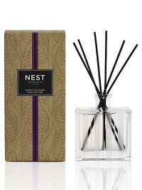 Moroccan amber, sweet patchouli, eliotrope and bergamot are accented with a hint of eucalyptus. NEST Fragrances Reed Diffusers are carefully crafted with the highest quality fragrance oils and are designed to continuously fill your home with a lush, memorable fragrance. The alcohol-free formula releases fragrance slowly and evenly into the air for approximately 90 days. To intensify the fragrance, occasionally flip the reeds over. 5.9 oz. 