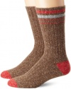 Timberland Men's Stripe and Solid Tweed Crew Socks