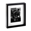Display a treasured photograph in Prinz's black pine wood frame. White beveled matting highlights one 4 x 6 image while the shadow box design adds gallery-like impact.