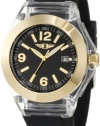 Invicta Women's IBI-10068-006  Gold Dial Black Polyurethane Watch
