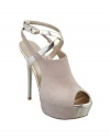 GUESS Giga Open-Toe Ankle-Strap Pump