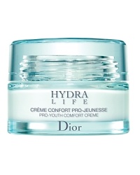 This rich and comforting hydrating crème targets and prevents the first signs of aging. Hydra Life Pro-Youth Comfort Crème delivers intense moisture to the skin's surface, stimulates water circulation between skin layers, instantly rejuvenates and provides a luminous finish to the skin. This rich and comforting hydrating crème targets and prevents the first signs of aging. Hydra Life Pro-Youth Comfort Crème delivers intense moisture to the skin's surface, stimulates water circulation between skin layers, instantly rejuvenates and provides a luminous finish to the skin.