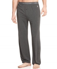 Great for bedtime and relaxed around-the-house wear, these lightweight Polo Ralph Lauren pajama pants make a great choice for any guy. Great for bedtime and relaxed around-the-house wear, these lightweight Polo Ralph Lauren pajama pants make a great choice for any guy.