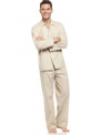 A great combination for at-home wear, this lightweight Club Room pajama set is a smart choice for any guy.