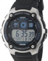 Casio Men's AE2000W-1AV Silver-Tone and Black Multi-Functional Digital Sport Watch