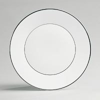 Jasper Conran continues to close the gap between formal dining and casual living. He accents the contemporary beauty of his already popular white bone china range with a touch of formality in the forum of a thin platinum band. To create an interplay of proportions, accent pieces including a plate, a charger, a small pitcher, mug, teacup and saucer, use thick platinum stripes to reinforce the pattern's look of sophisticated elegance. Jasper Conran continues to close the gap between formal dining and casual living. He accents the contemporary beauty of his already popular white bone china range with a touch of formality in the forum of a thin platinum band. To create an interplay of proportions, accent pieces including a plate, a charger, a small pitcher, mug, teacup and saucer, use thick platinum stripes to reinforce the pattern's look of sophisticated elegance.