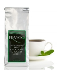 Frango's classic mint chocolate candies are now in sippable form. Savor this decadent blend that is packed in a one-way valve bag, offering the freshest decaffeinated coffee straight from the roasters. Perfect for placing on your dessert menu at any occasion! Frango's classic mint chocolate candies are now in sippable form. Savor this decadent blend that is packed in a one-way valve bag, offering the freshest decaffeinated coffee straight from the roasters. Perfect for placing on your dessert menu at any occasion!