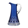 This Waterford Crystal pitcher updates the dazzling crosshatch Lismore pattern in regal cobalt and clear crystal.