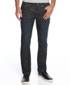 Step up your denim style with these slim-fit jeans from Kenneth Cole Reaction.