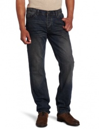 Calvin Klein Jeans Men's MF32A07 Slim Straight Fit Jean, Dark Wash, 38x32