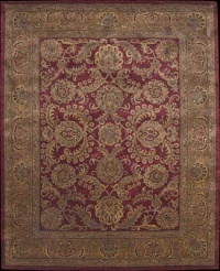 Nourison Rugs Jaipur Collection JA17 Burgandy Runner 2'4 x 8' Area Rug Nourison Rugs Jaipur Collection JA17 Burgandy Runner 2'4 x 8' Area Rug