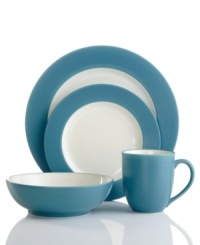Make everyday meals a little more fun with the Colorwave rim place settings from Noritake. Mix and match classic shapes edged in turquoise with coupe and square pieces for a tabletop that's endlessly stylish. Make everyday meals a little more fun with the Colorwave rim place settings from Noritake. Mix and match classic shapes edged in turquoise with coupe and square pieces for a tabletop that's endlessly stylish.